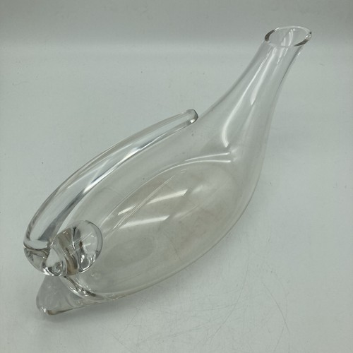 Signed riedel blown - glass, duck